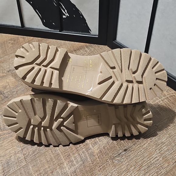 Dolce Vita Brown Suede Zippered Lace-Up Fur Trim Boots Size 10 - Picture 8 of 10